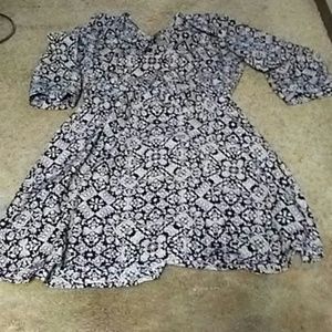 Light blouse type material dress